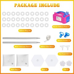 IDAODAN 2 Set Balloon Column Kit and Balloon Pump , Balloon Column Stand with…
