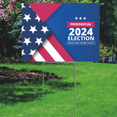 YS3027 Vote 2024 Plastic Outdoor Yard Sign Decoration Cutout