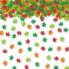 100 PCS Thanksgiving Confetti Maple Leaves Table Paper Scatters Fall Party