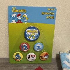 The Smurfs Birthday Party Bundle Items Party Supplies with pins, stickers, more