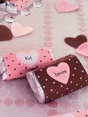 MARTHA STEWART ~ Print to Personalize CANDY BAR WRAPPERS Valentines Day HEART