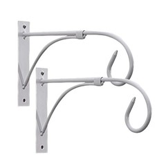 Sturdy Construction 2Pcs Metal Flower Pot Hangers for Long Lasting Use