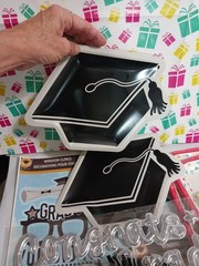Graduation Party Supplies. plates, napkins, garland decorations, wishes, glass +
