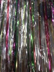 Metallic Fringe Table Skirt Party Decoration 29 in. x 14ft. Multi Colored