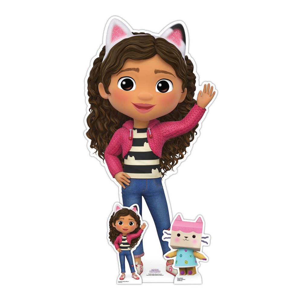 Gabby from Gabby’s Dollhouse Cardboard Cutout with 2 Free Mini Standees