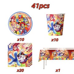 The Amazing Themed Birthday Party Decorations Digitaled Circus Tableware Plates