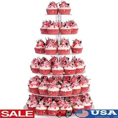 Clear Acrylic Cake Stand Wedding Birthday Party Engagement Baby Shower Events US