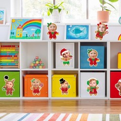 Christmas Gingerbread Man Paper Cutouts Photo Crafts Glue Points 50 PCS