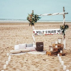 Proposal Banner Will You Marry Me Flower Banner Propose Decorations Supplies …