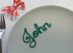 Personalized Wedding Place Cards Acrylic Table Name Calligraphy Wedding Any Font