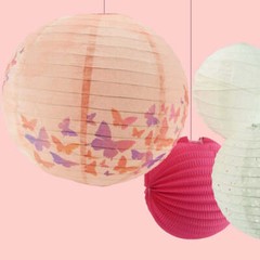 Quasimoon 14″ Premium Print Butterfly Daydreams Paper Lantern, Design by Espe…