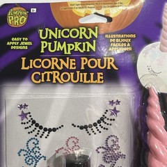 Magical Unicorn Pumpkin Halloween Carving Accessory Kit, Pink White – NEW