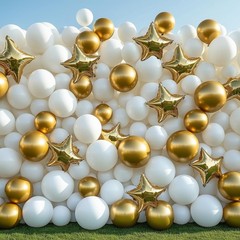 129pcs White Balloons Different Sizes 18 12 10 5 Inch for Garland Arch, Latex…