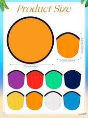 Foldable Flying Disc Fans Set Beach Flying Disc for Party 208 Assorted Color