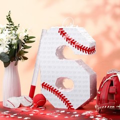 Baseball Themed Pinata # 6 w Bat & Blindfold Sports Birthday Party Ball Decor
