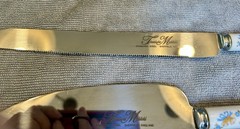 Vintage 1986 7-Piece 50th Golden Wedding Anniversary Memorabilia & Serving Set