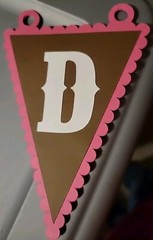Die Cut Pink & Brown BIRTHDAY for Banner