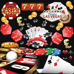 2m Wide Casino Theme Themed High Quality Large Print Printed Graphic Backdrop