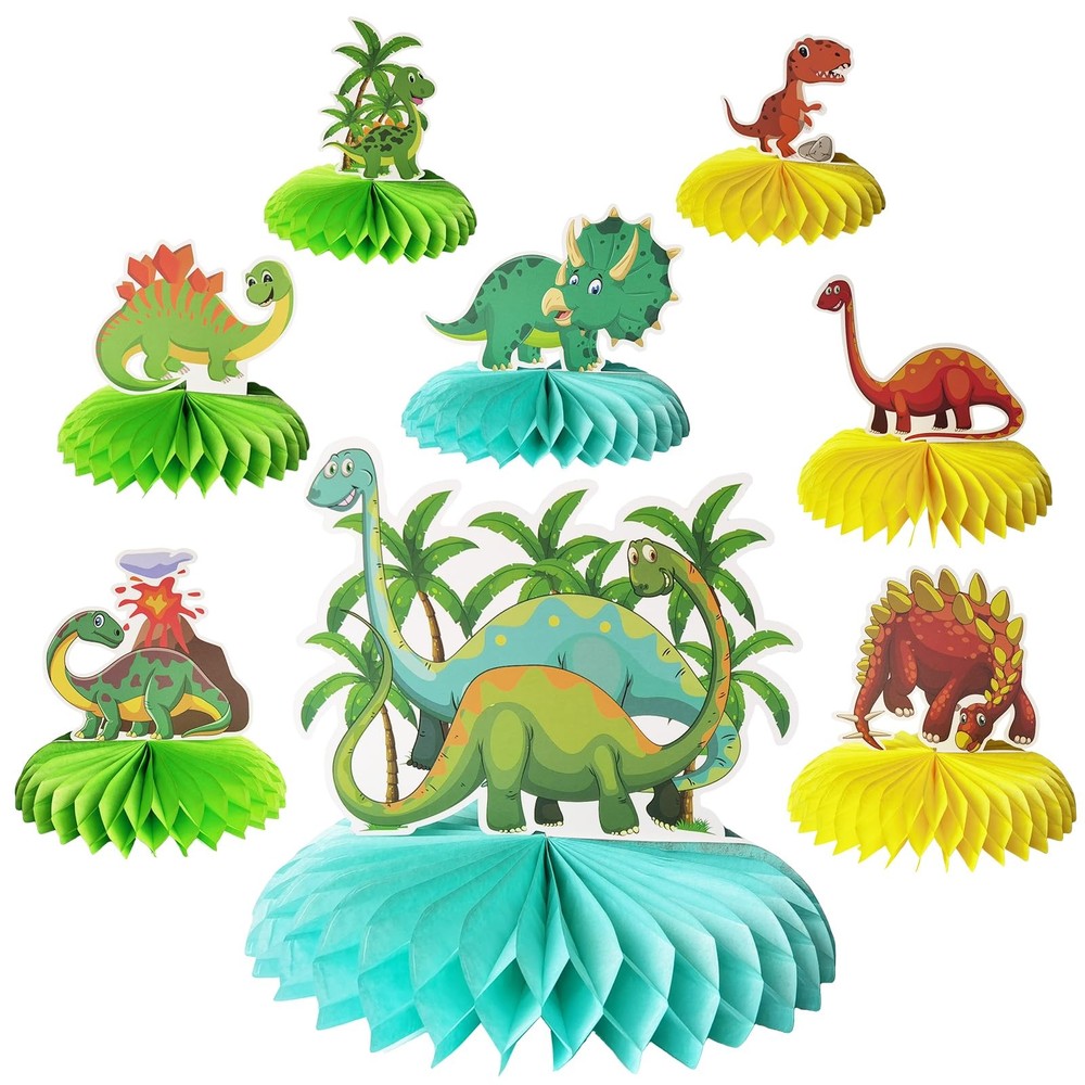 Dinosaur Birthday Decorations for 1 2 3 4 5 6 Year Old Boy Girl, Happy…