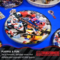 Transformers Party Supplies Set for 32 Guests – Birthday Dinnerware Plates, Napk