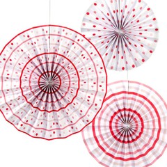 PINWHEEL PARTY FAN HANGING Rainbow Rosettes Birthday Christmas Decoration Hanger