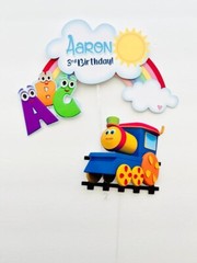 Personalized Bob the Train Cake Topper