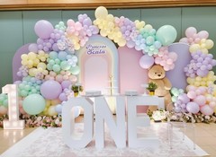 Ptgoluo 453Pcs Pastel Balloon Arch Kit 7 Macaron Assorted Colors Balloon