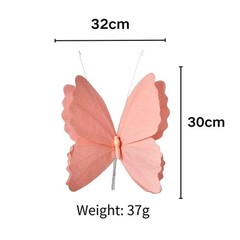Garden Butterfly Decorations 2pcs 3D Paper for For parties Festivals Decor