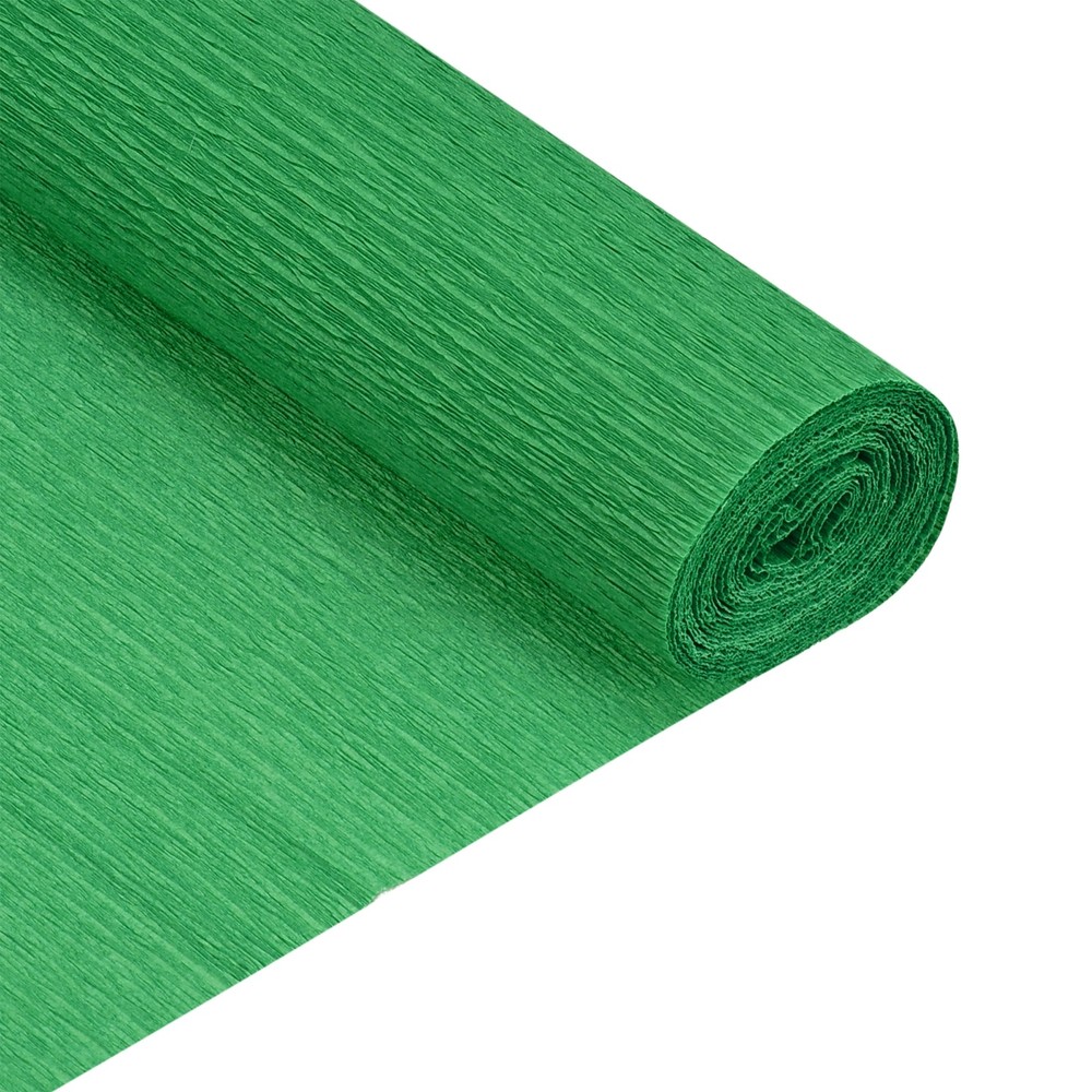 Crepe Paper Roll Crepe Paper Decor 5 ft Long 20 Inch Wide, Dark Green 2pcs