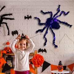 Halloween Largr Spider Light Up Haunted House Prop Outdoor Indoor Party Decor JQ