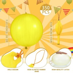 350 Pcs Punch Balloons Bulk Assorted Colors Punching Balloons Heavy Duty Punc…