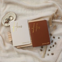 Elegant Vow Books With Gold Foil Lettering For Your Wedding – Perfectly Sized…