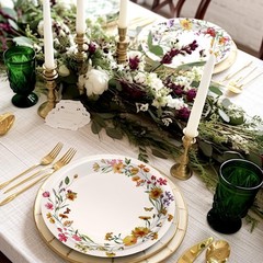 96 Pcs Spring Wildflower Paper Plates Disposable 7 Inch Floral Dinner Plates …