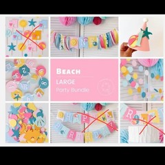 1st Birthday Beach Ball Party Bundle