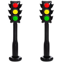 2 Pack 59 Inch Jumbo Inflatable PVC Traffic Light Balloons Racing Car Birthda…