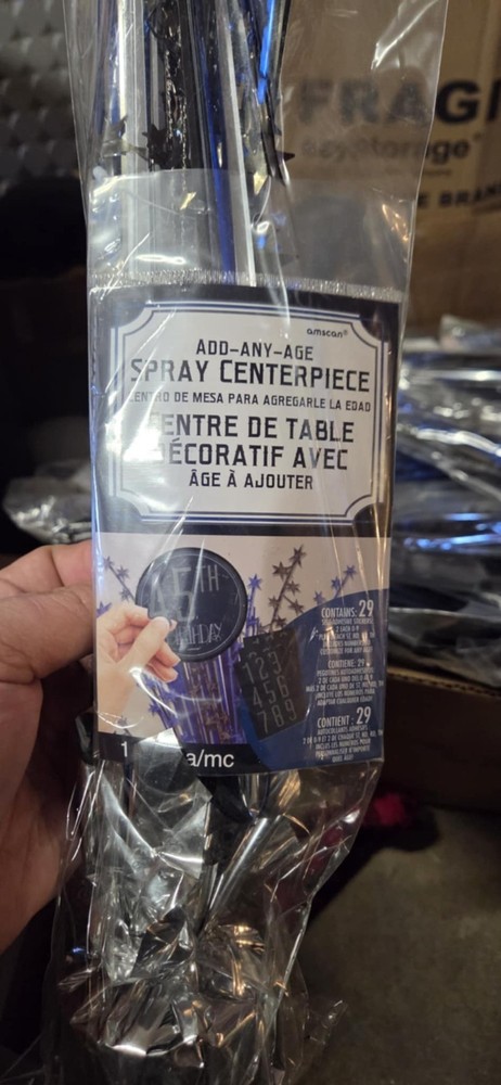Happy Birthday Any Age Table Centerpiece Birthday Decoration LOT OF 5