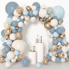 153pcs Dusty Blue Balloon Garland Arch Kit, Different Sizes 18 12 10 5 inch B…