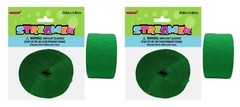 Green Emerald Crepe Paper Streamer 81 ft