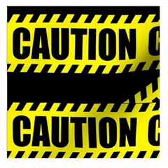 Zombie Prop Building-CAUTION-Barricade Fright Tape-Costume Party Decoration-30ft