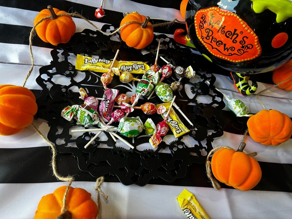 12″x108″ Inch Black and White Striped Satin Table Runner- Halloween Party Decor