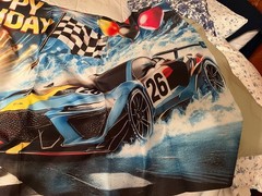 Race Car Racing Happy Birthday Backdrop Banner 71×43 (New)