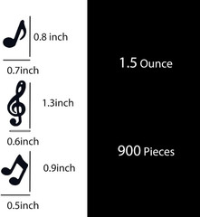 Confetti Musical Notes Confetti Black Musical Clef Cutout for Music Party Recept