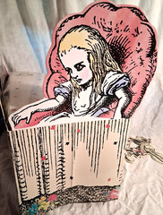Truly Alice Mad Hatter Tea Party Table Centerpiece Box with Alice, Mad Hatter +