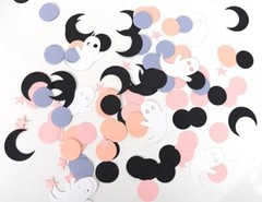 230psc Halloween Spooky Confetti – Pink Halloween Confetti, Spooky One Two