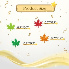 100 PCS Thanksgiving Confetti Maple Leaves Table Paper Scatters Fall Party