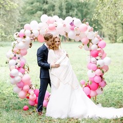 129pcs White Balloons Different Sizes 18 12 10 5 Inch for Garland Arch, Latex…