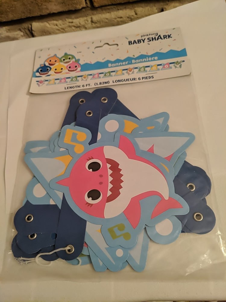 Baby Shark Song Jointed Doo Doo Doo Party Banner 6 Ft Birthday Party Pinkfong