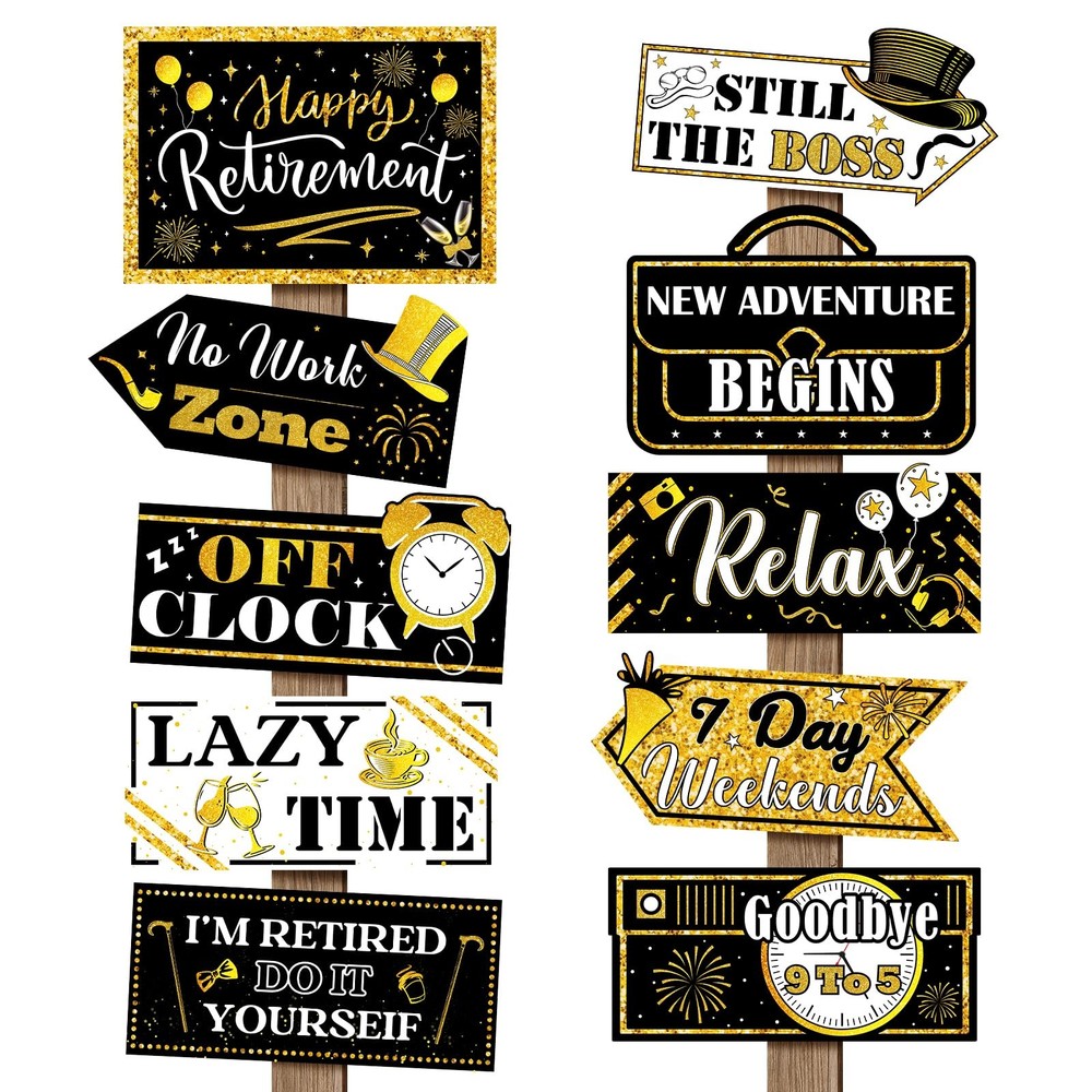 Abilat 20 Pcs 11.4 x 7.9 inches, 11 x 5.1 Black, White and Gold