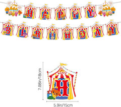 Circus Theme Birthday Party Decorations, Cartoon Carnival Animal Party Supplies