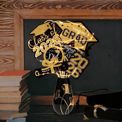 Graduation Decorations 2026-30pcs Black and Gold Graduation Table Decorations Ta
